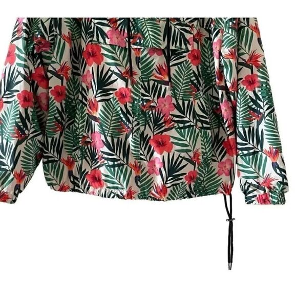 BLANKNYC Revolve Petal To The Metal Jacket in Leaf Print SZ S - Picture 6 of 14